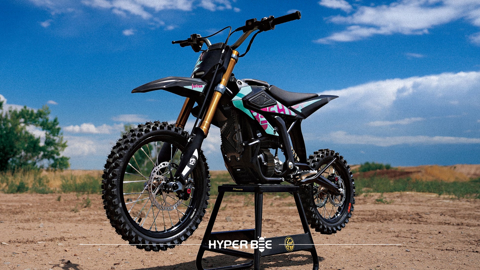 Surron Hyper Bee youth electric dirt bike alternate angle